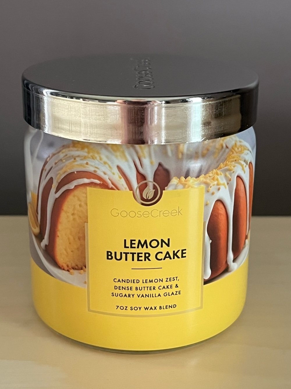New Goose Creek Lemon Butter Cake 7 Oz. Soy Wax Blend Candle